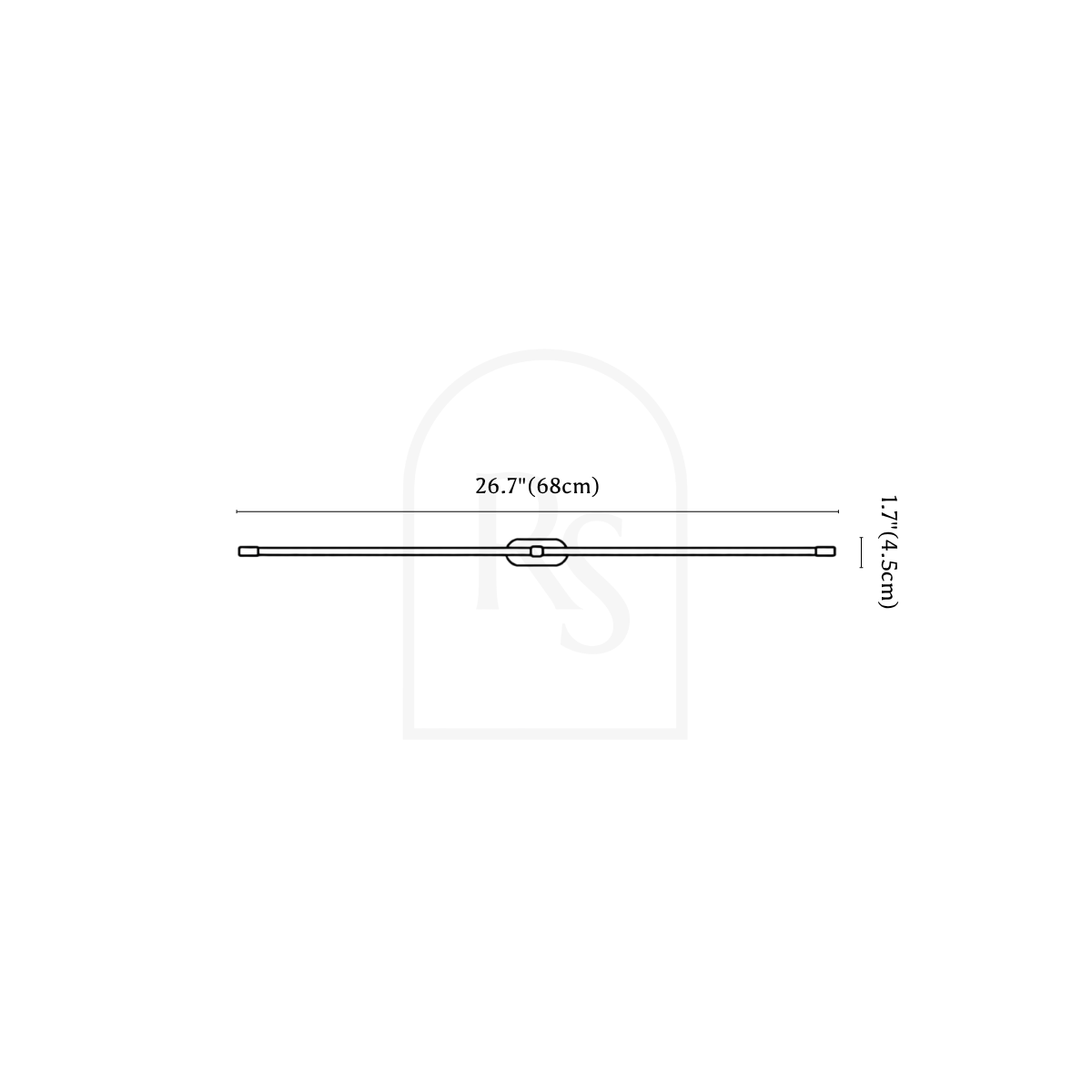 Lumer Wall Lamp line drawing 1