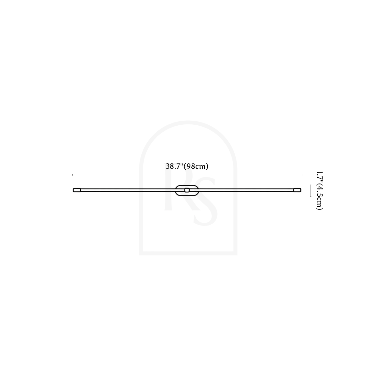 Lumer Wall Lamp line drawing 2
