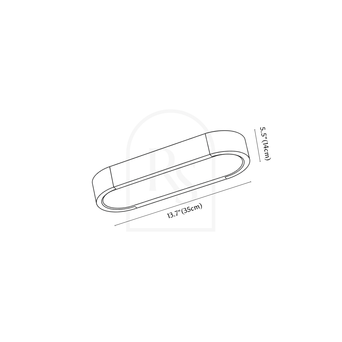 Mabli Ceiling Light line drawing 1