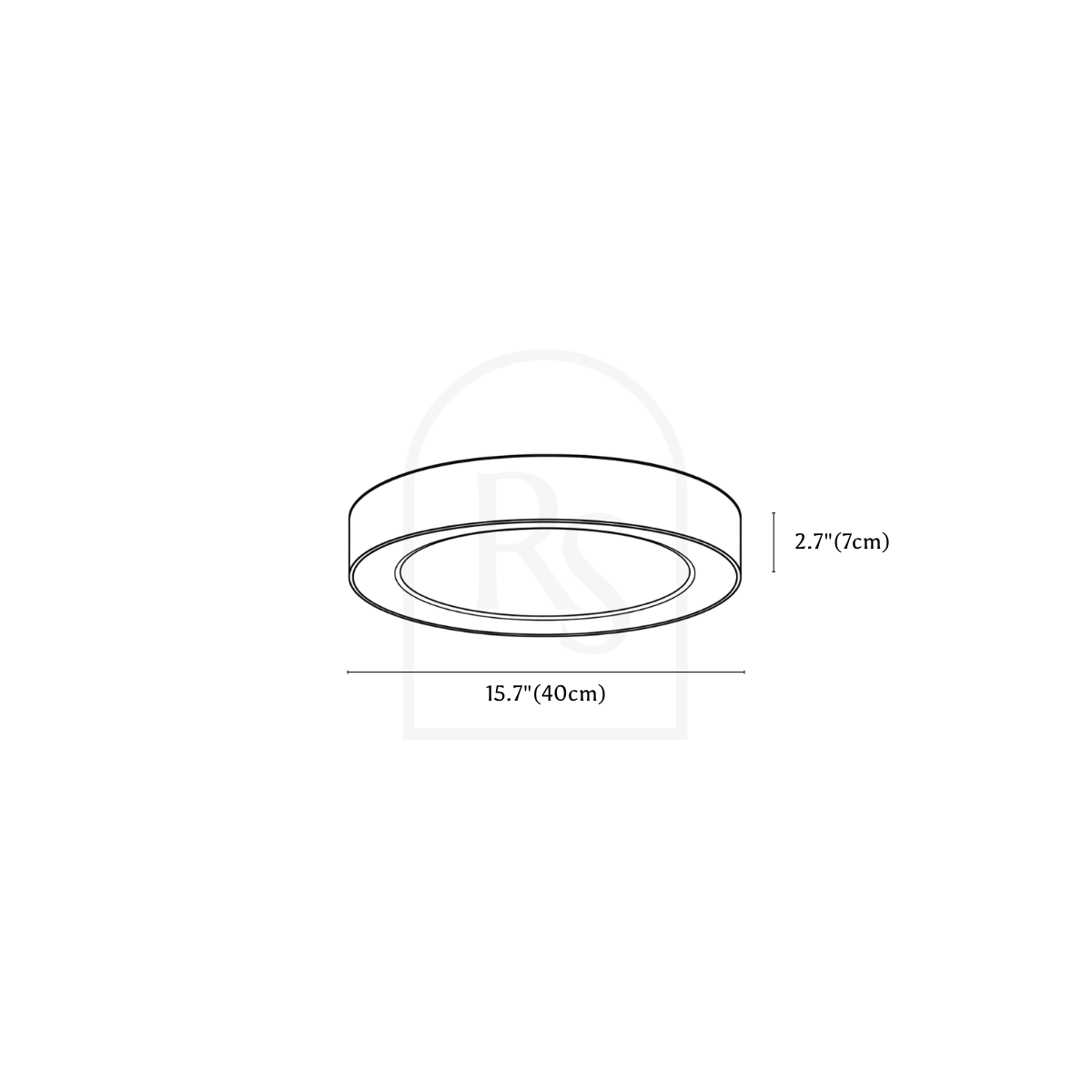 Lámpara de techo Marisol line drawing 1