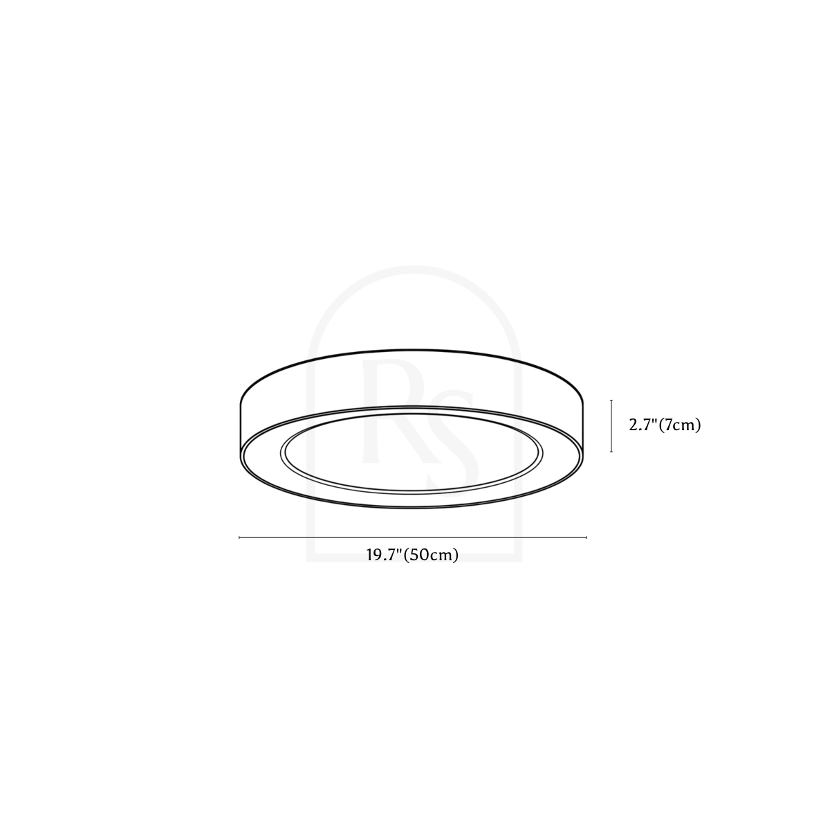 Lámpara de techo Marisol line drawing 2