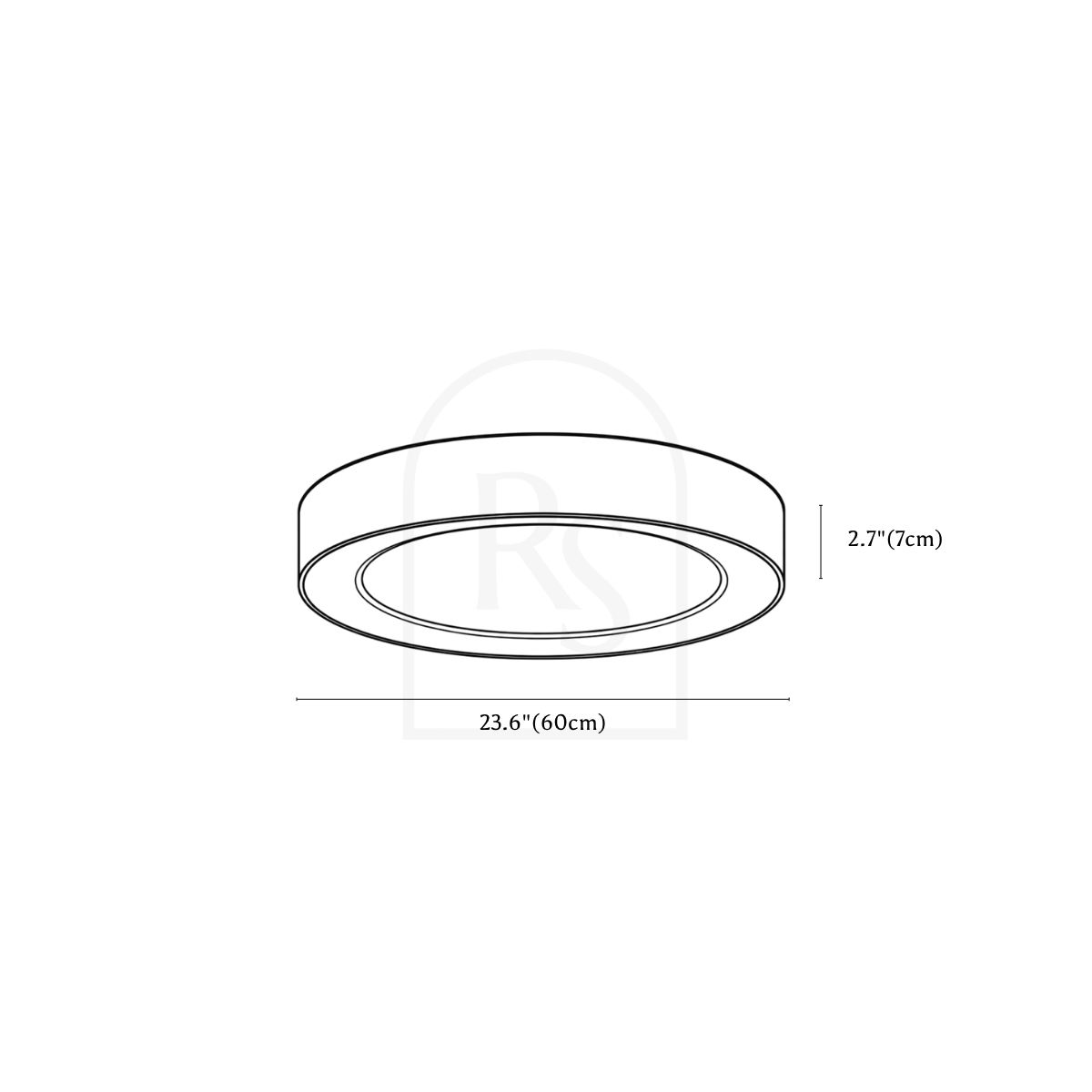 Lámpara de techo Marisol line drawing 3