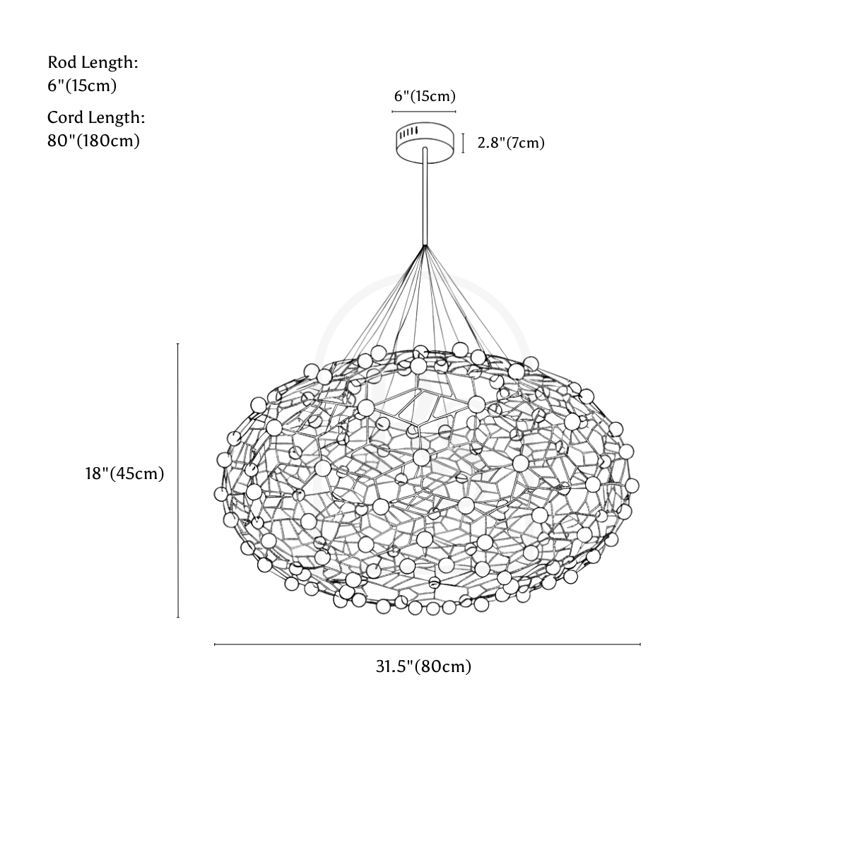 Gypsophila Chandelier line drawing 2