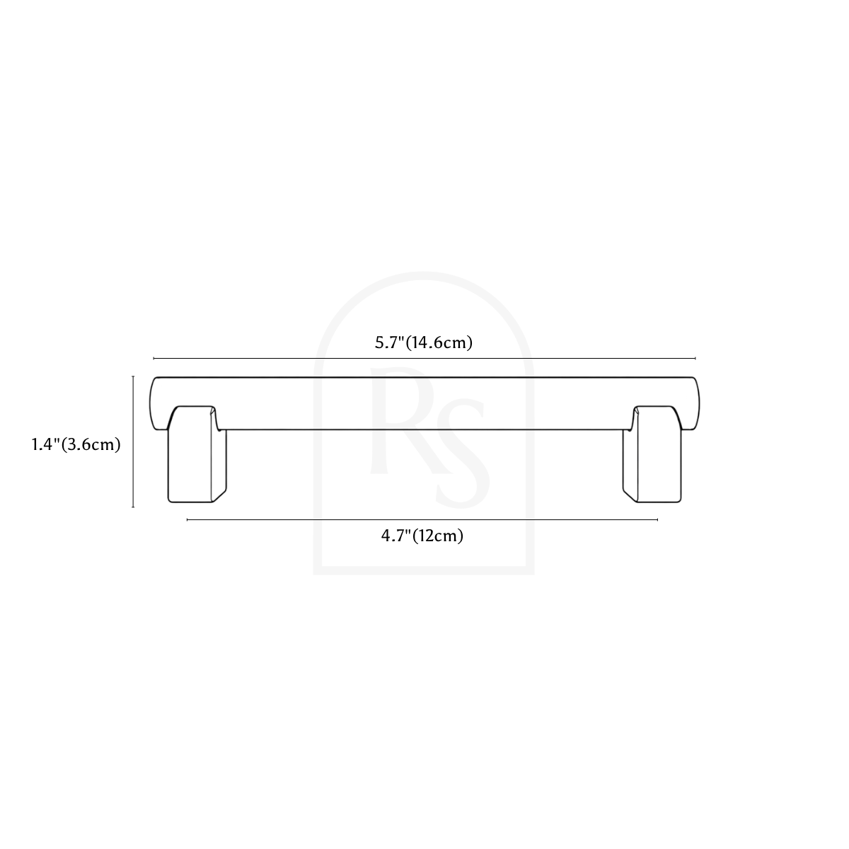 Melo Pull Bar line drawing 1