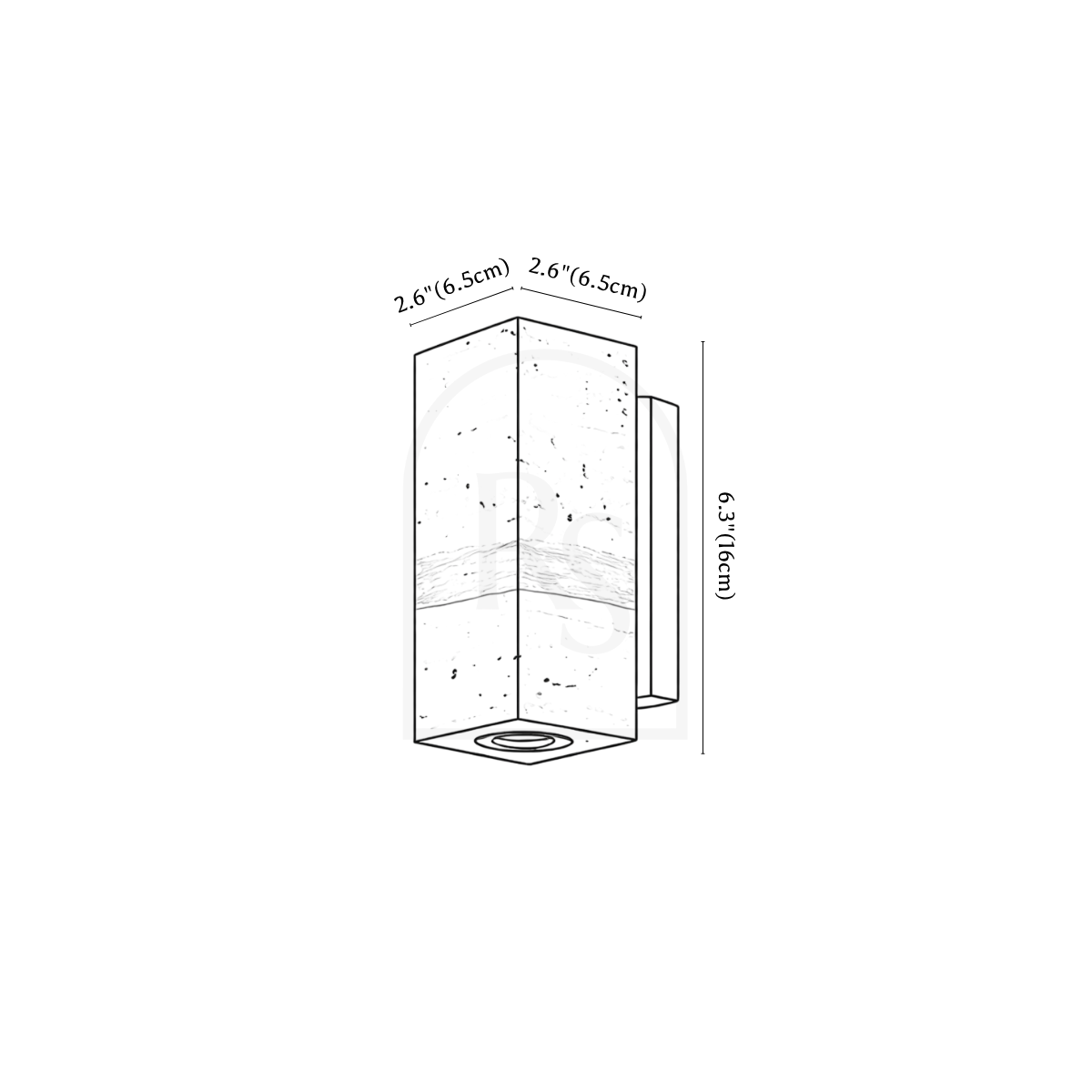 Lámpara de pared Mireille line drawing 1