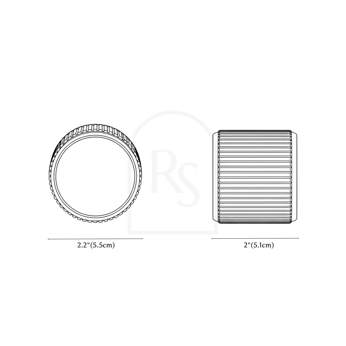 Mylo Handle and Lock line drawing 1