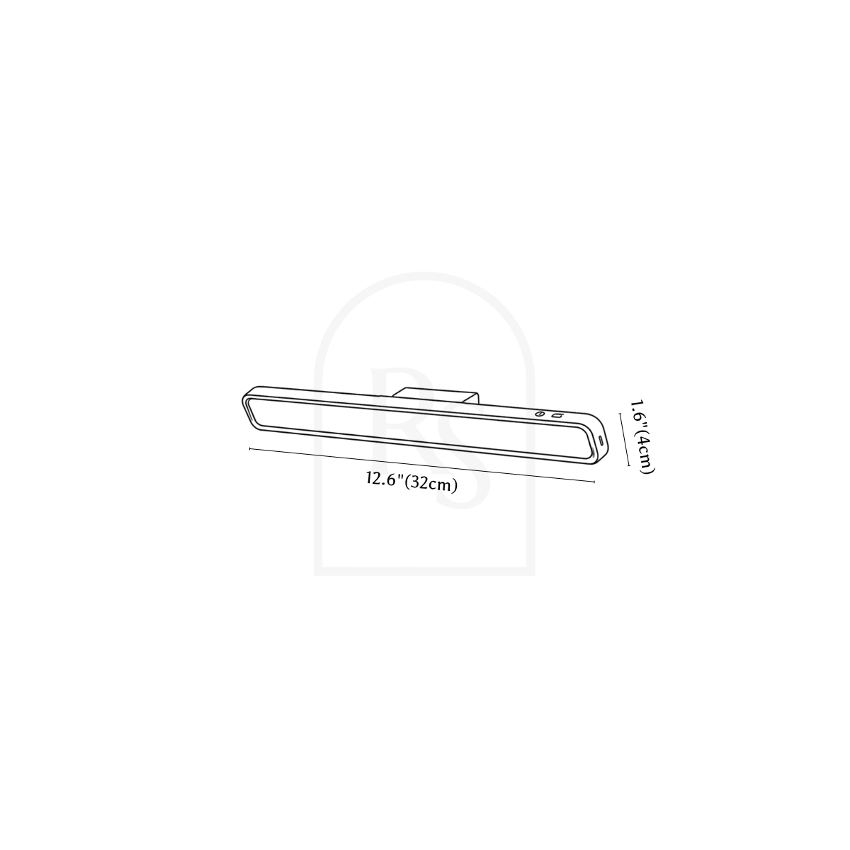 Nanea Wall Lamp line drawing 1