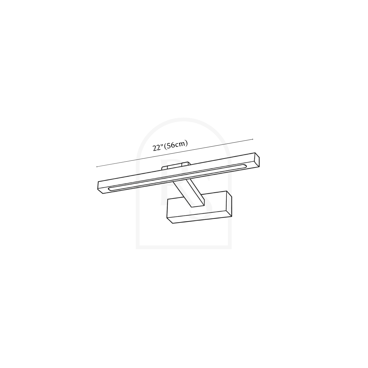 Nehara Wall Lamp line drawing 2