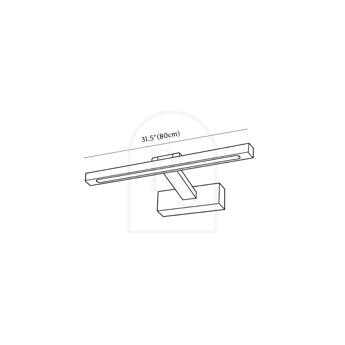Nehara Wall Lamp line drawing 3