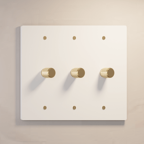 The Architectural Brass 3-Way Rotary Dimmer Switch (1 to 5 Gang) - Open Box