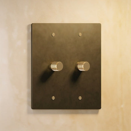 The Architectural Brass 3-Way Rotary Dimmer Switch (1 to 5 Gang) - Open Box