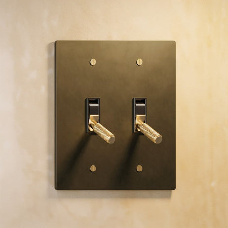 The Architectural Brass Toggle Switch (1 to 5 Gang) - Open Box