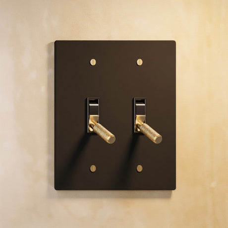 The Architectural Brass Toggle Switch (1 to 5 Gang) - Open Box