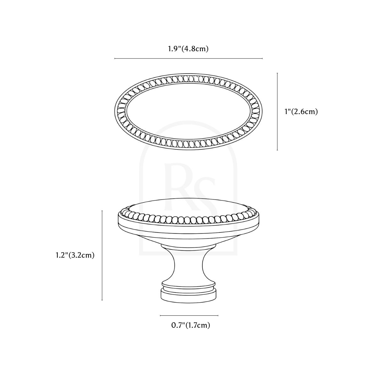 Orel Knob line drawing 1
