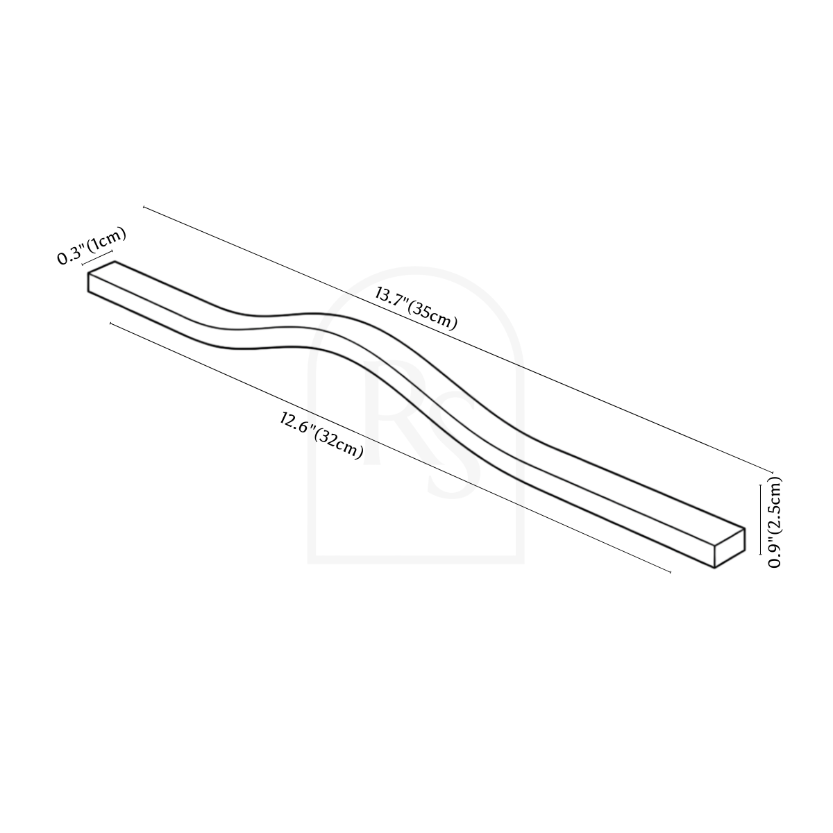 Orlen Pull Bar line drawing 3