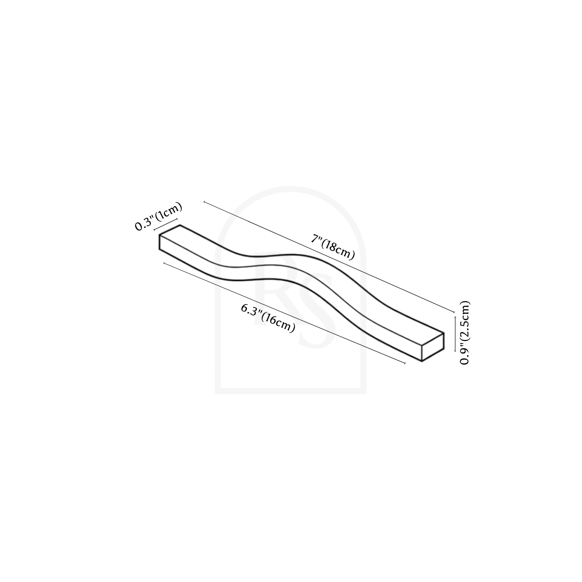 Orlen Pull Bar line drawing 1