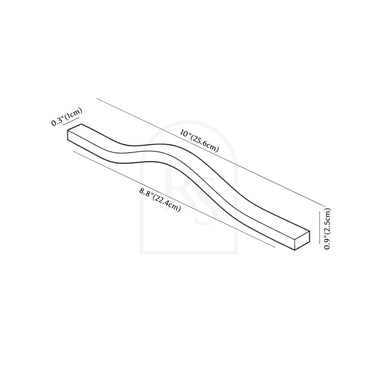 Orlen Pull Bar line drawing 2