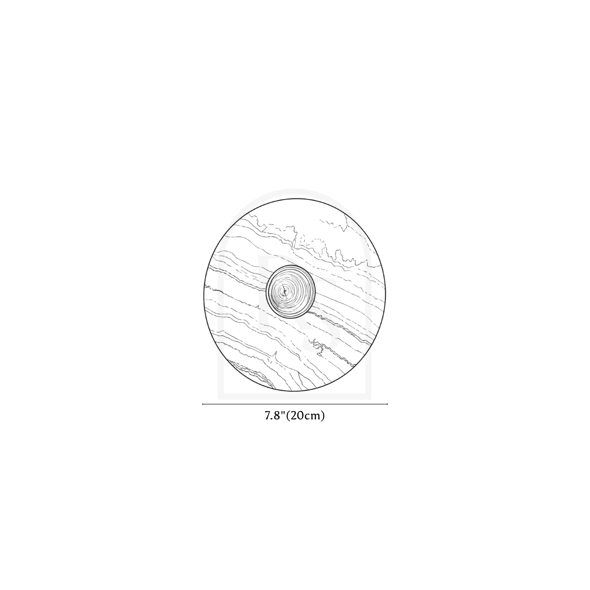Orvora Wall Lamp line drawing 1