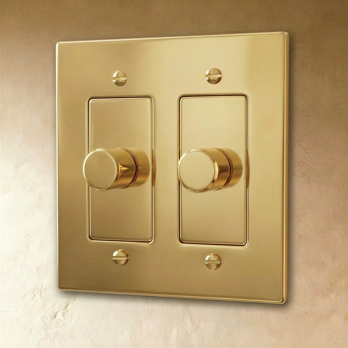 The Polished Brass Dimmer Switch