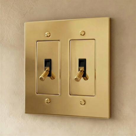 The Polished Brass Toggle Switch