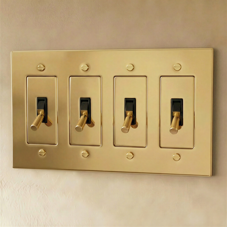 The Polished Brass Toggle Switch