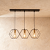 3 Heads: L18.9"(48cm) x H10.2"(26cm) / Warm White (3000K) / Hexagonal