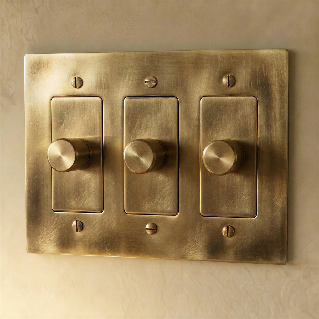 The Unlacquered Brass Dimmer Switch