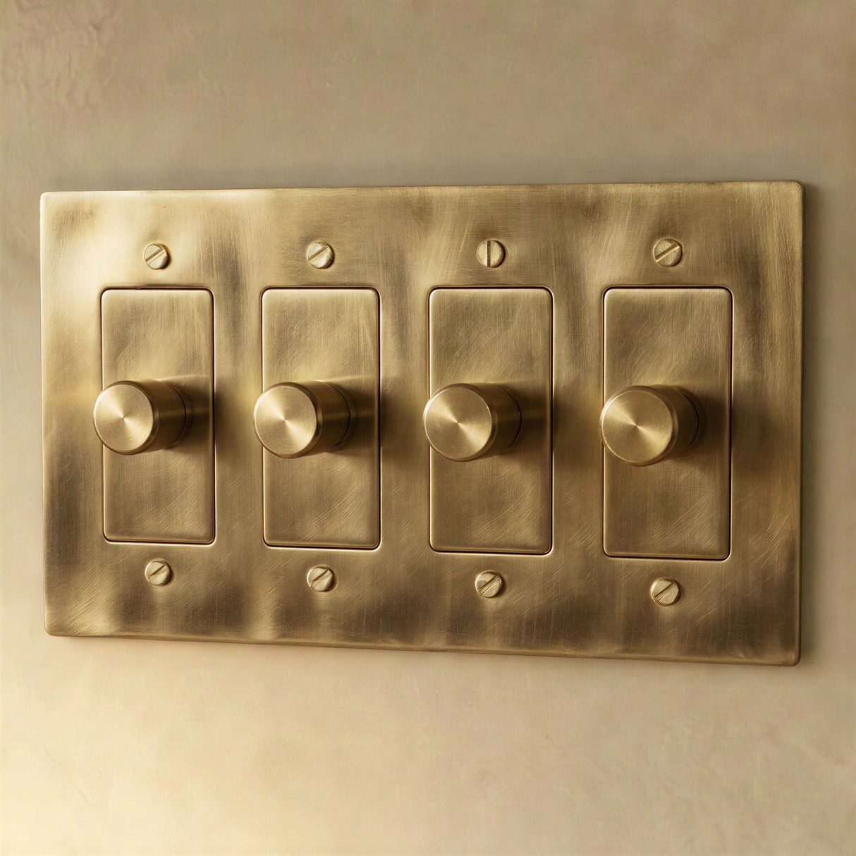 The Unlacquered Brass Dimmer Switch