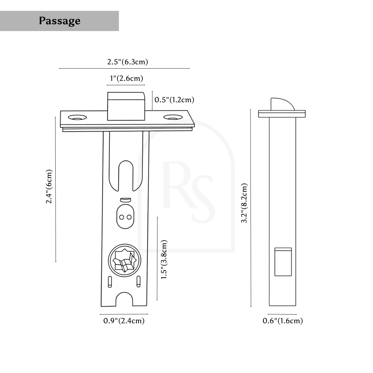 The Brass Door Handle line drawing 4