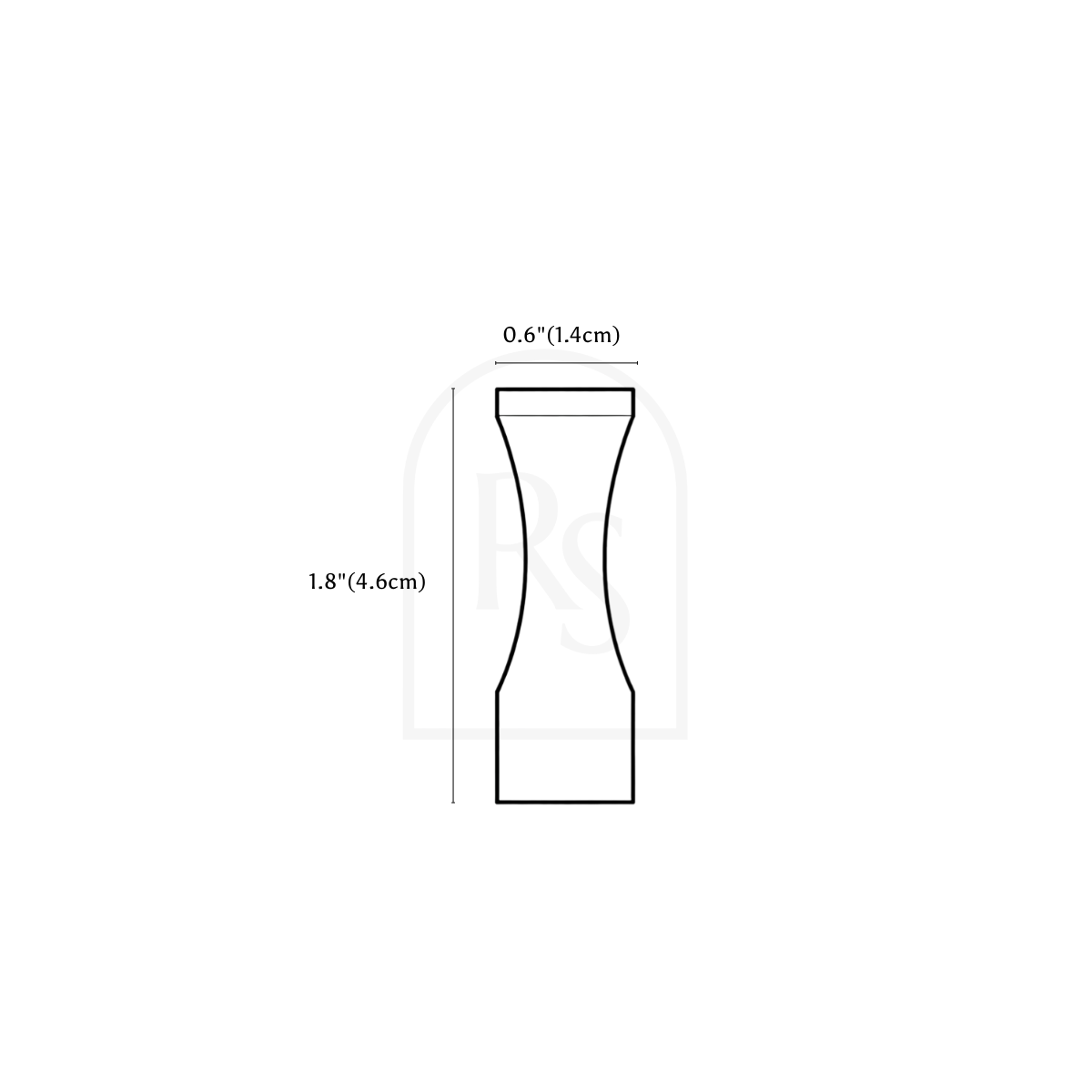 Pivot Wall Hook line drawing 1
