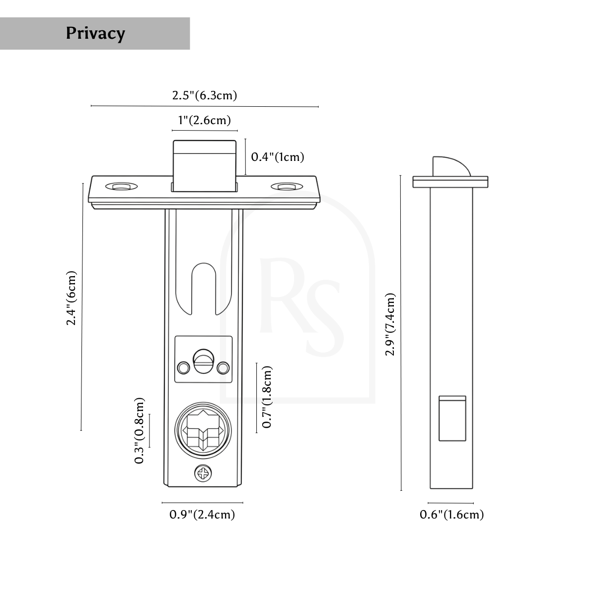 The Brass Door Handle line drawing 3