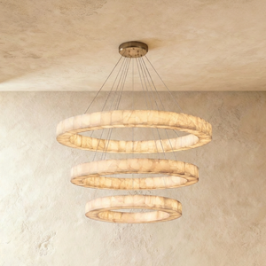 Teva Round Alabaster Chandelier