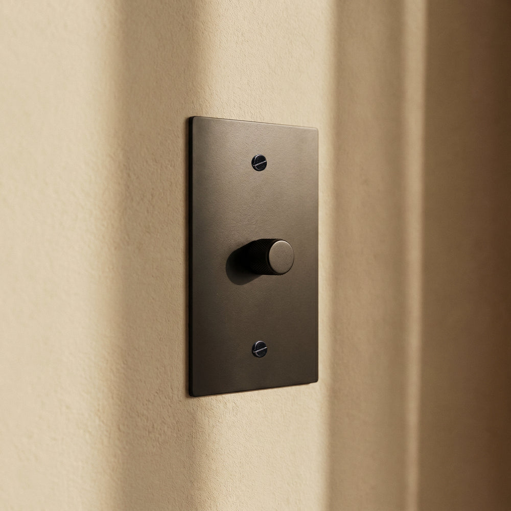 The Architectural Brass 3-Way Rotary Dimmer Switch (1 to 5 Gang) - Open Box