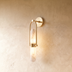 L4.5"(11.4cm) x W5.2"(13cm) x H19.2"(49cm) / Warm White (3000K) / Brass