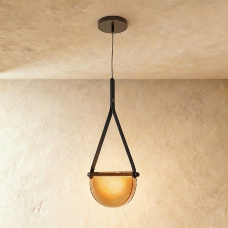 Avgi Leather Pendant Light