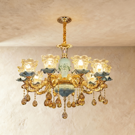 Blanche Chandelier - Blue