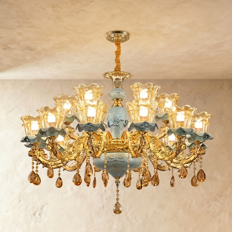 Blanche Chandelier - Blue