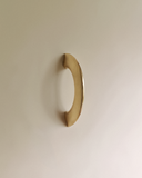 Enzo Cabinet Pull 2" in Satin Brass, on a plain background