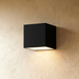 Square white ceiling light fixture with 9.8cm dimensions shown in isometric view against white background.