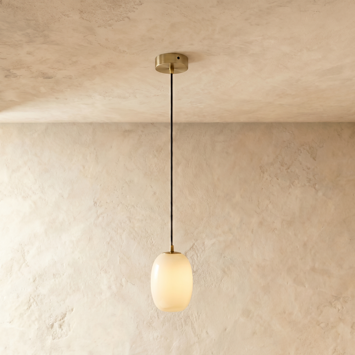 Lithos Alabaster Pendant Light