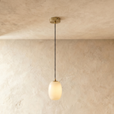 Lithos Alabaster Pendant Light