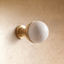 Knob: D1"(2.5m) x H1.5"(3.8cm) / White Crystal