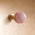 Knob: D1"(2.5m) x H1.5"(3.8cm) / Pink Crystal