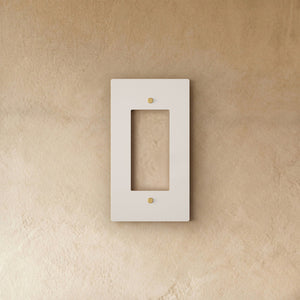 The Brass Plate (White with Brass)