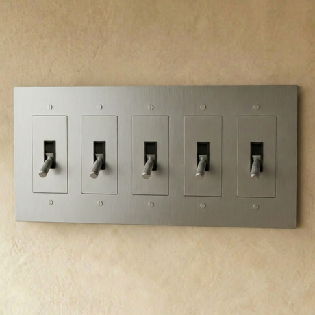 The Brass Toggle Switch (1 to 5 Gang)