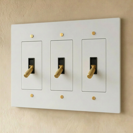 The Brass Toggle Switch (1 to 5 Gang)