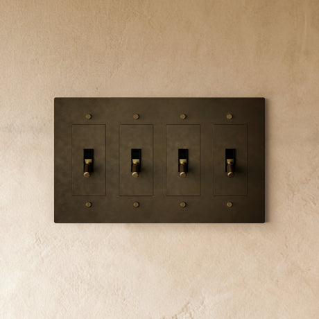 The Brass Toggle Switch (1 to 5 Gang)