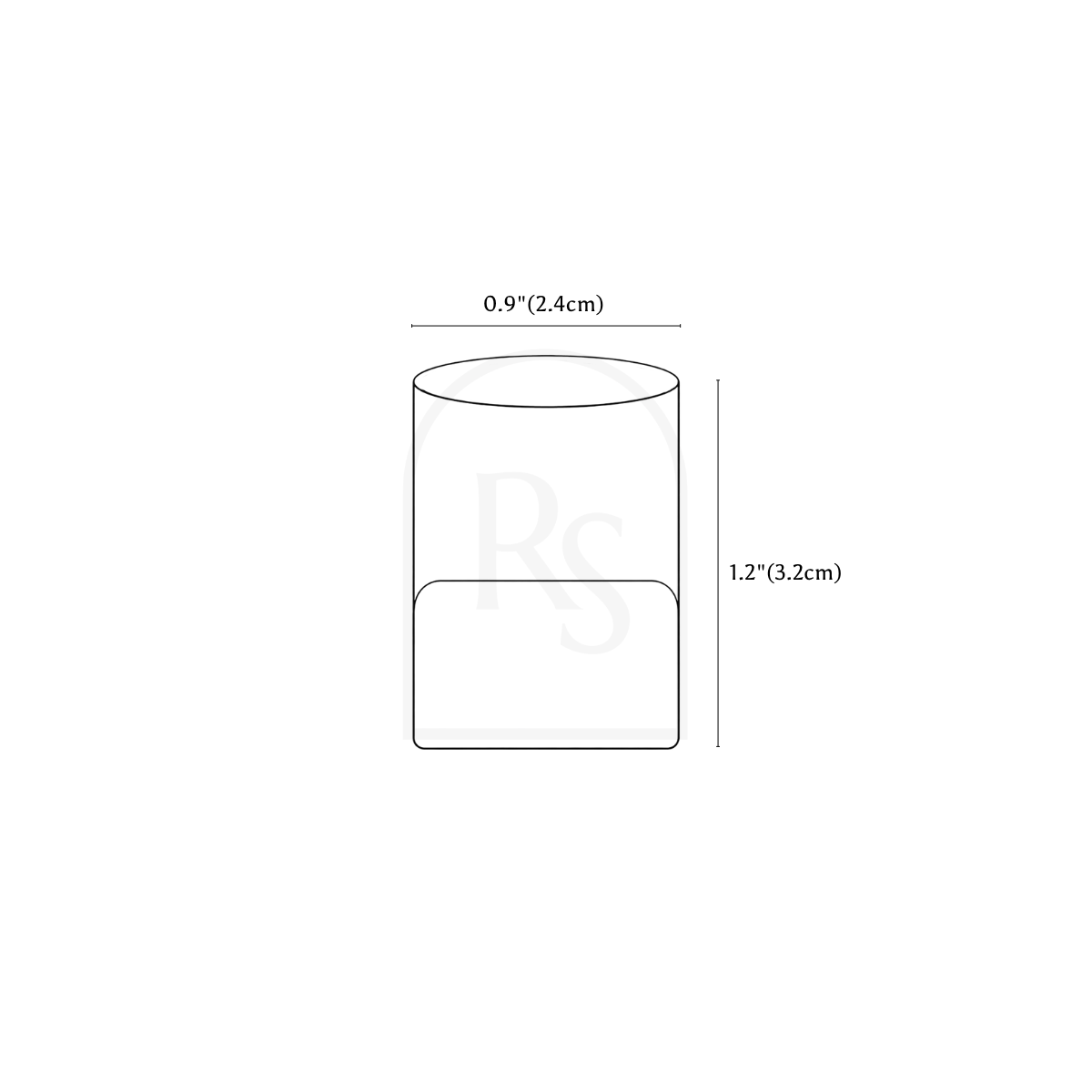 Ralen Knob & Pull Bar line drawing 1