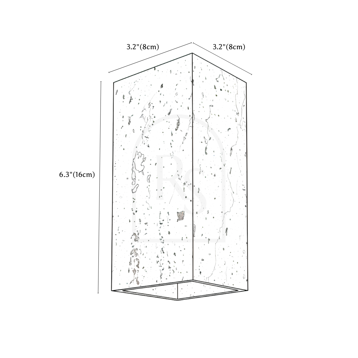Phostic Wall Lamp line drawing 2