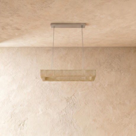 Teva Rectangular Alabaster Chandelier